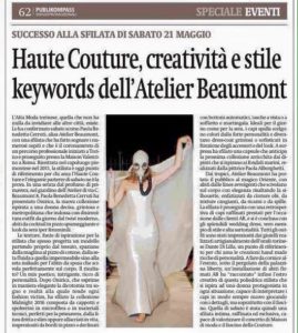 3. Sfilata Onirica 21.05.2016 Torino Haute Couture, La Stampa